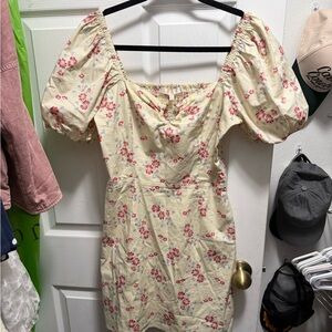 WAYF floral mini dress